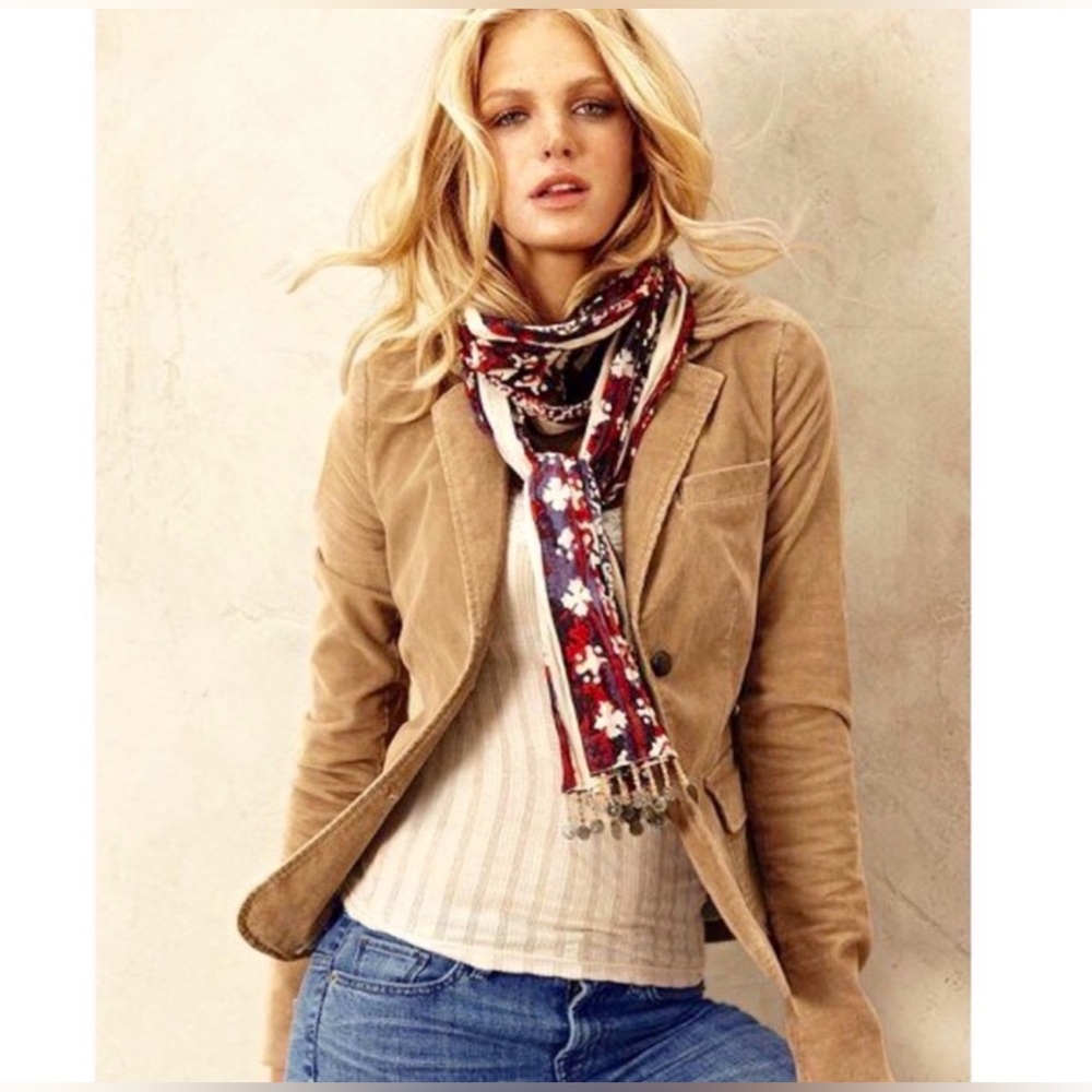 Ann Taylor Tan Corduroy Blazer
